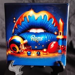 Hand Crafted Rams Lips Art